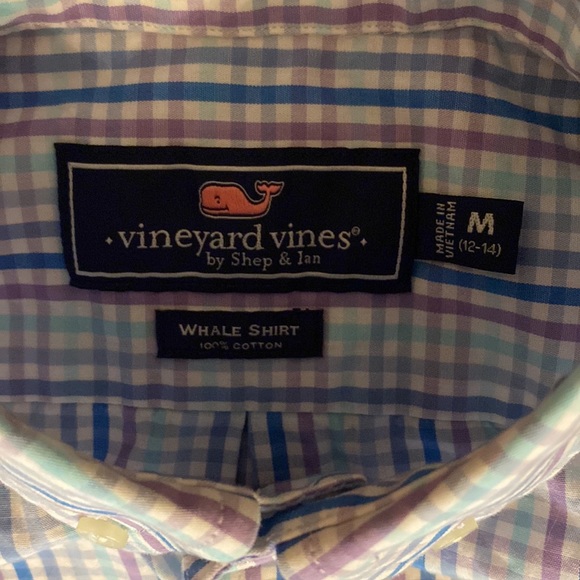Vineyard Vines pastel stripe button down shirt sz M - Picture 3 of 5